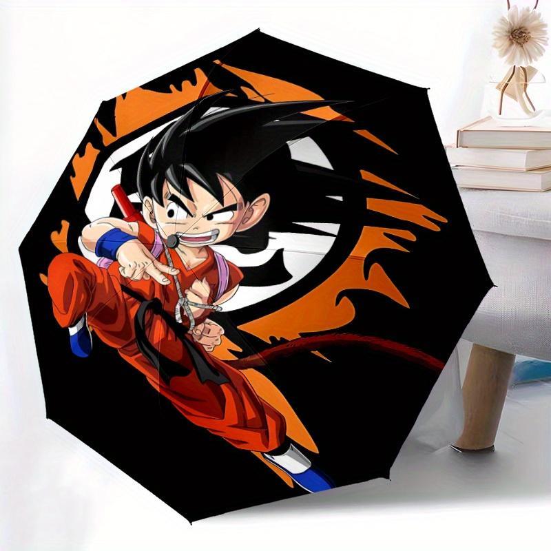 Goku Balls Goku Saiyan Automatic Open Umbrella Compact Foldable Design, Durable Fabric for Casual Birthdays, Christmas s a0820081