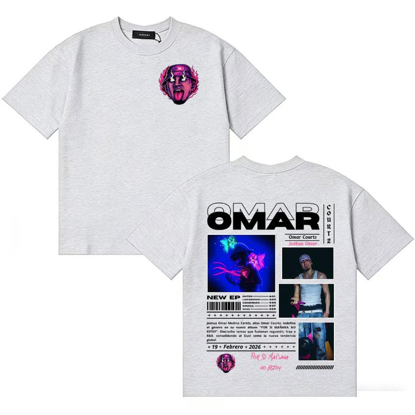 Omar Courtz Hot Sale Por Si Unisexana No Estoy Album Merch Tshirt Unisexs Women Hip Hop Tshirt Cotton Casual Short Sleeve Tee Shirts