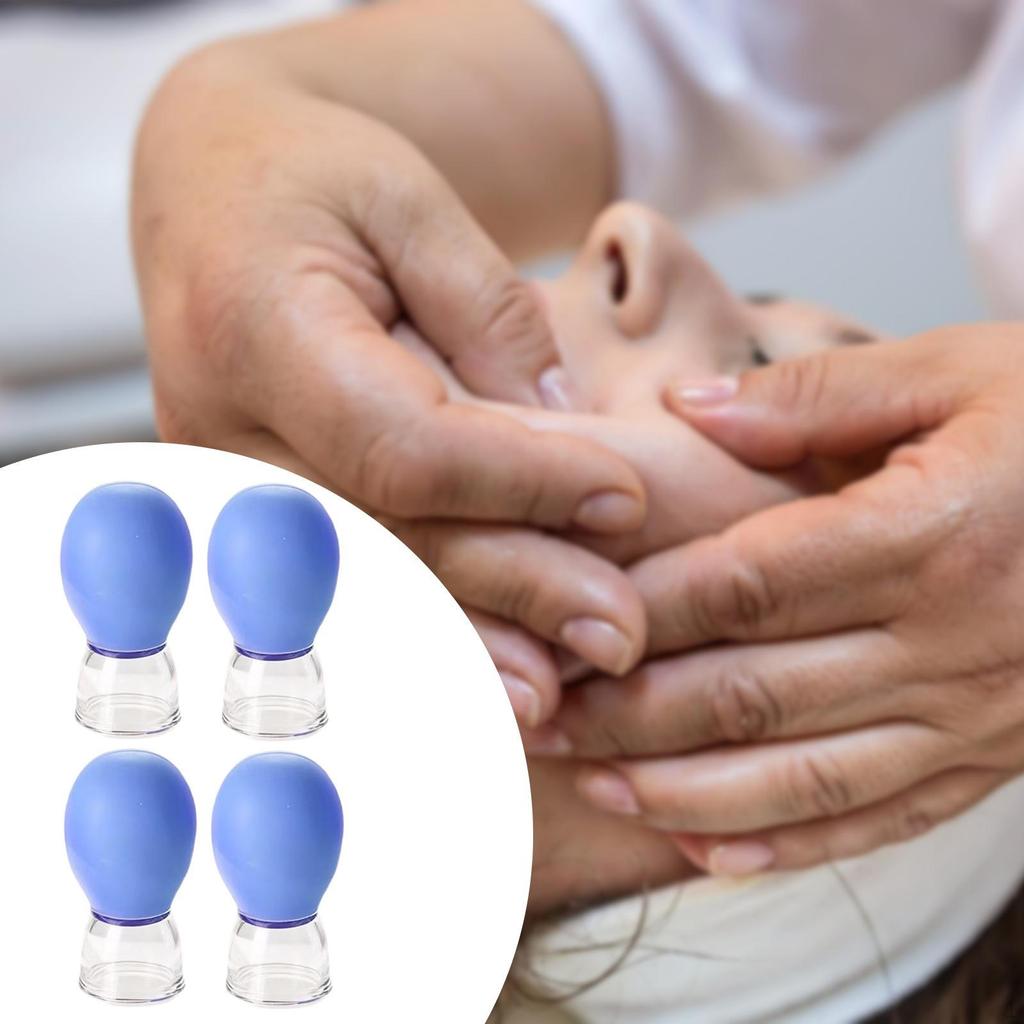 4 szt. Zestaw do bańkowania twarzy, Masaż próżniowy Profesjonalny zestaw na mięśnie szyi do domu,