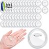 AEE2-60 Pièces Broches Boutons Transparentes de 3 Pouces Pour Loisirs Créatifs DIY Boutons Photo Broche Bouton Acrylique Broches Boutons en Gros