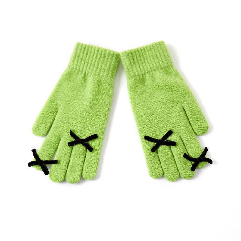 Women's Thermal Bow-Knot Knitted Gloves