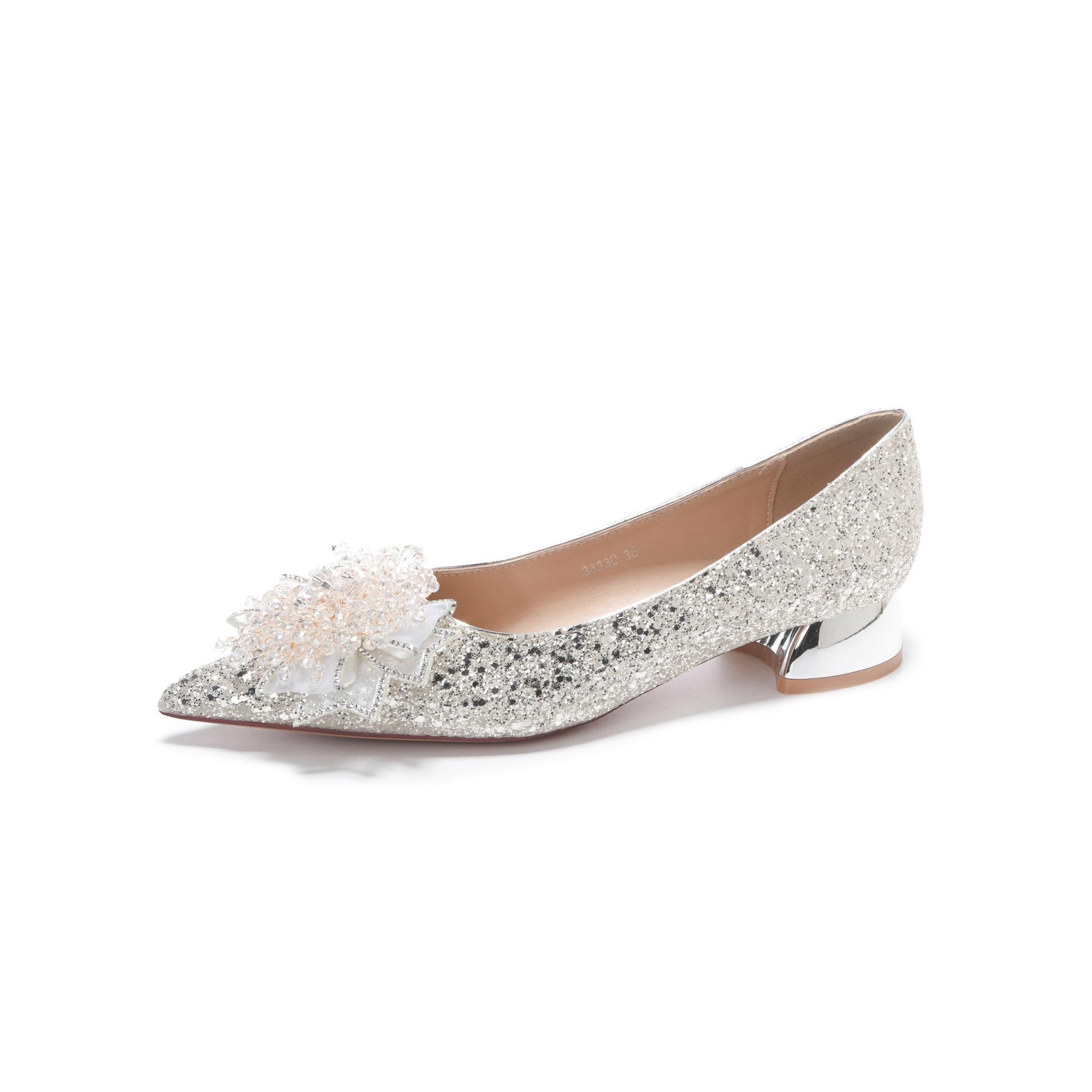 

D-блестящая хрустальная аппликация стразы свадебные туфли банкетное платье удобные роскошные темпераментные туфли для работы 38