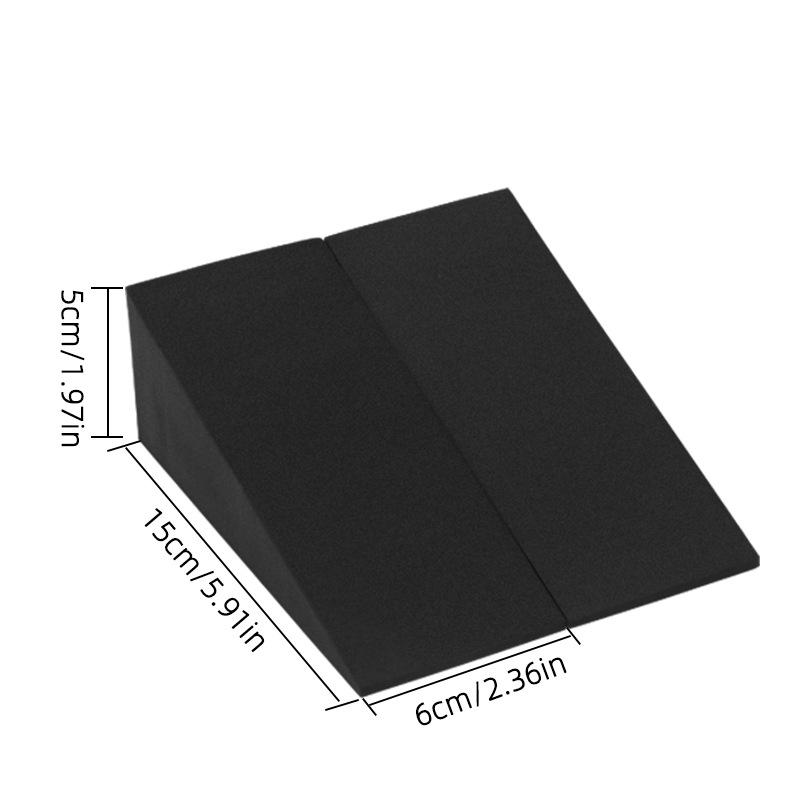 1 Pair Yoga Slant Boards for Deep Squats, Wedge Blocks for Fitness Weight Training, EVA Calf Elevation Stretching, And Heel Lift Incline Boards
