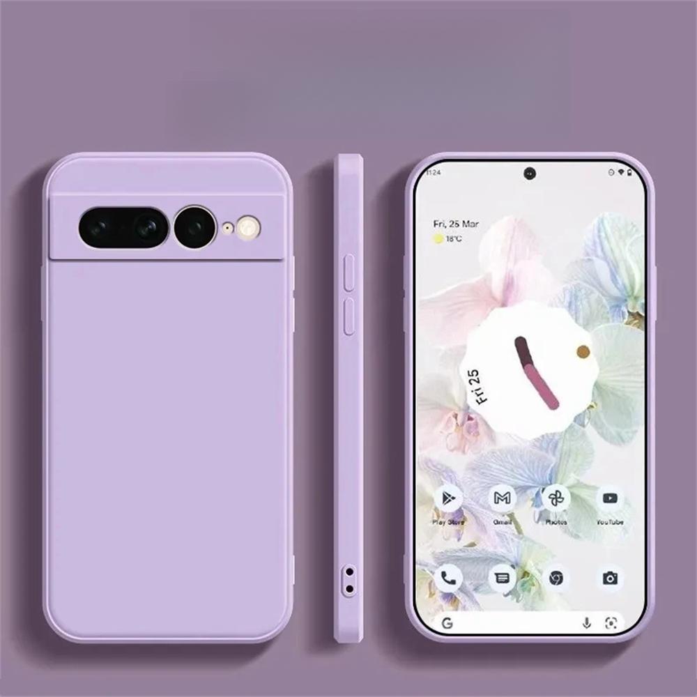 

Liquid Silicone Phone Case For magnetic Google Pixel 10 9 9A 8 8A 7 7A Simple Solid Color Texture TPU Matte Cover Google Pixel 7a