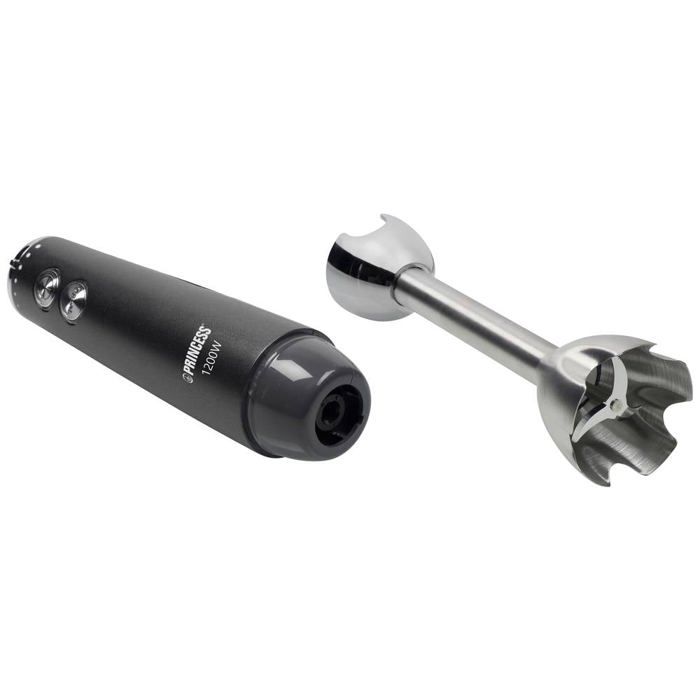 Mixeur Plongeant - Princess - 01.221229.01.001 - 1200 W - 3 Lames Inox - Verre Mesureur 700 Ml