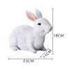 Resin Crafts Easter White Rabbit Sculpture Ornaments Garden Landscape Rabbit Statue Simulated Rabbit Bunny Statue