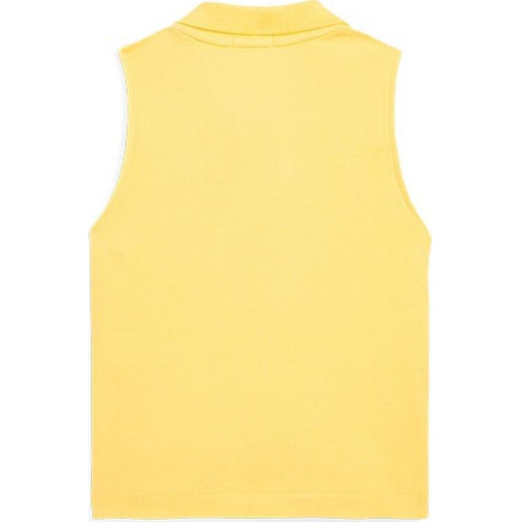 Polo Ralph Lauren Smal passform Enfärgad Ärmlös Pikétröja Dam Toppar Gul WMPOKNINB920039-700