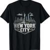 Retro New York City Landscape Vintage Souvenir T Shirt Vintage Fashion Soft Graphic Breathable Casual