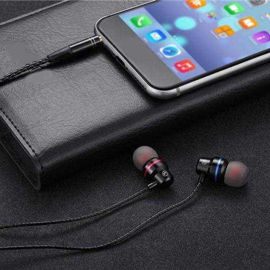 YE1 Wired Earbuds Ergonomic Wire Control In-ear 3.5mm Portable Heavy Bass Earphones for Sports