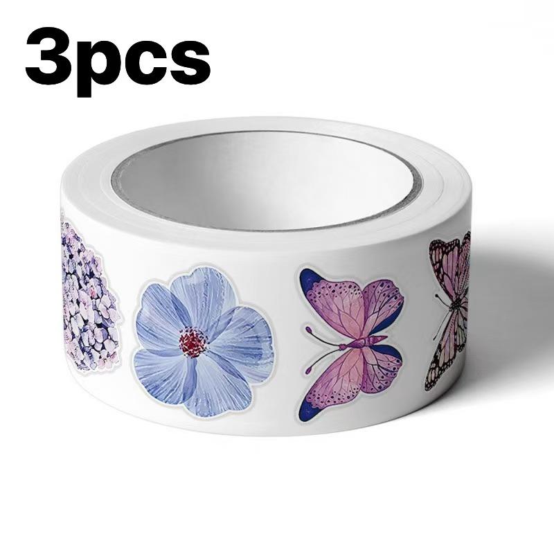 Butterfly Stickers - 500PCS Embossed Waterproof Decals for Nails, Journals & DIY Crafts (Self-Adhesive, Mixed Colors)