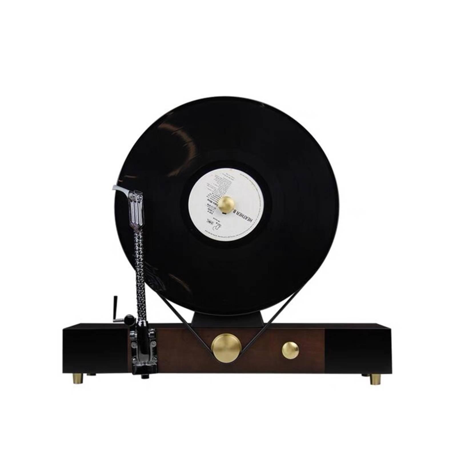 Vinyl Disc Player Ornament Vintage-Inspired Shelf