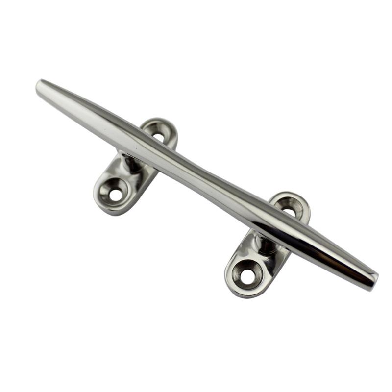 Boat Cleat Open Base 4/5/6//8/10/12 Inch, Dock Cleat 316 Stainless Steel Marine Grade Boats Hollow Base Cleats