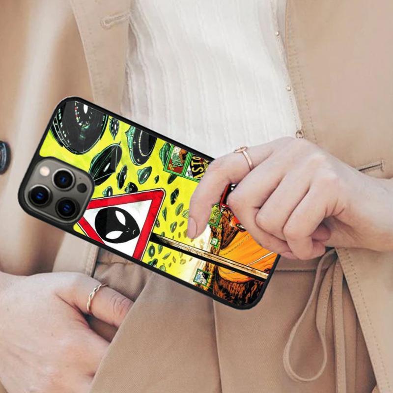 Cartoon Alien Magnetic Phone Case For APPLE iPhone 17 Air 16 14 13 12 Pro Max 15 Plus Wireless Charge With MagSafe Cover