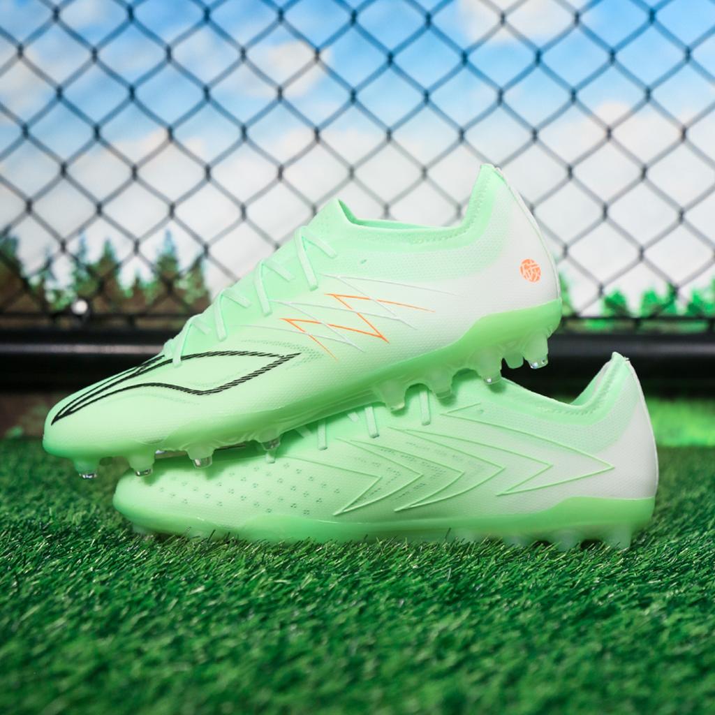 Li Ning Shadow 4 Mid MG Football Shoes Unisex Football Shoes White Green YSFW0312