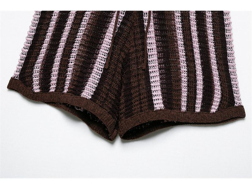 TAOP&ZA Women's Spring/Summer Knit Top & Casual Shorts