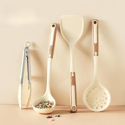 Espátula de Silicona Espátula Especial para Sartén Antiadherente Resistente a Altas Temperaturas Cuchara para Cocinar Doméstica Utensilios de Cocina de Grado Alimenticio
