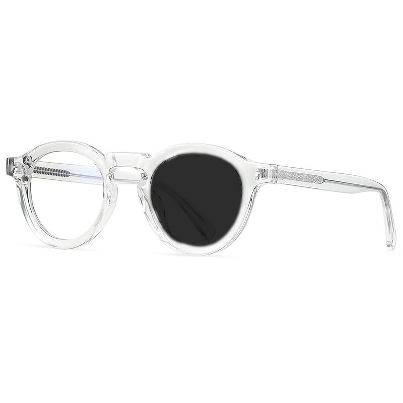 Retro Small Round Anti Blue Light Photochromic Glasses For Men Women High Quality Acetate Brand Design Glasses Frame