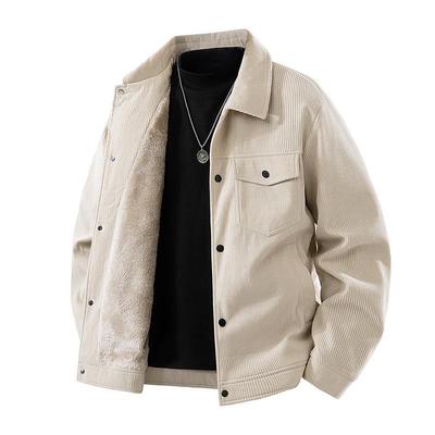 Men's Trendy Corduroy Workwear Jacket - Retro Style for Spring & Autumn