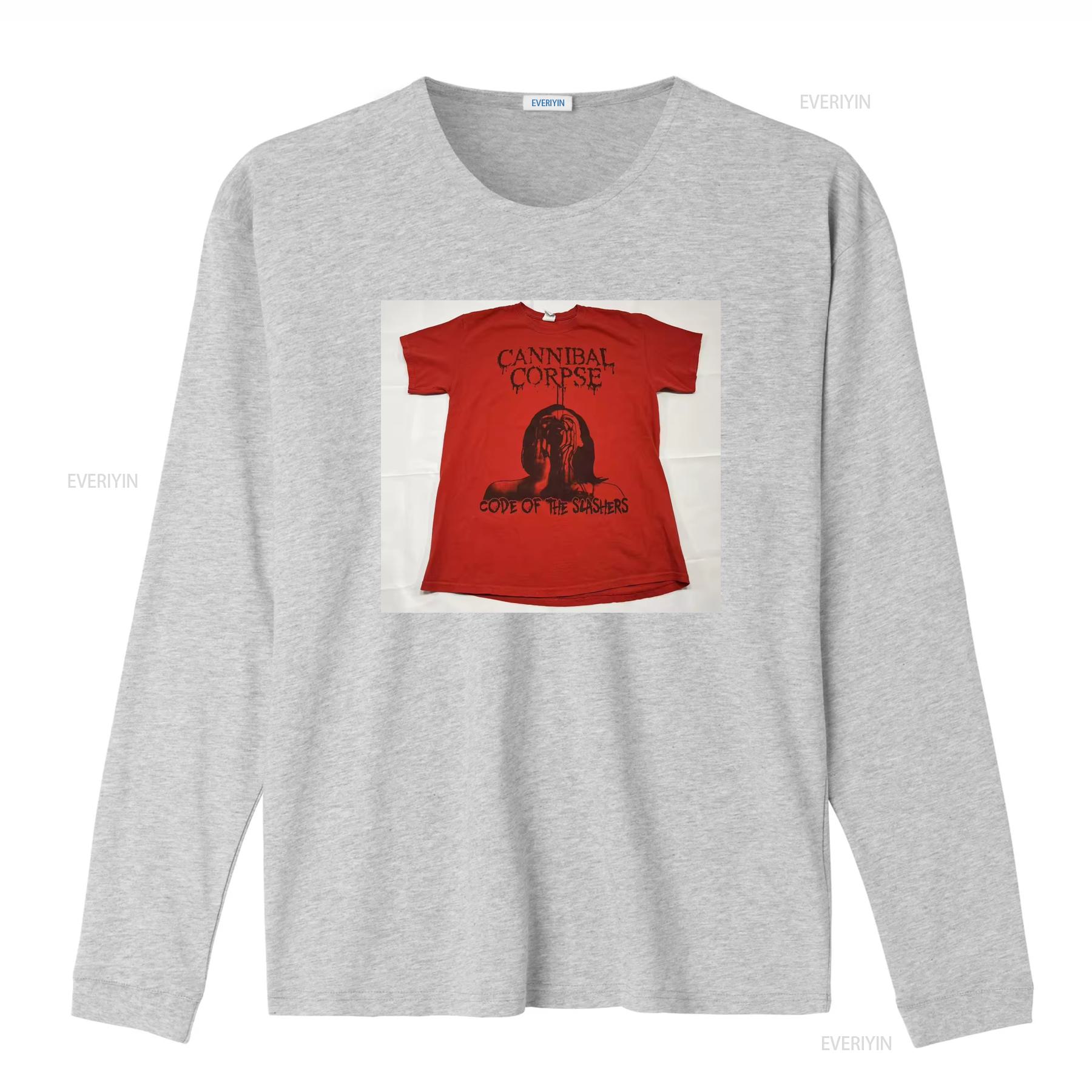 

Cannibal Corpse Code Of The Slashers Metal Band Print T Shirt Medium Size vintage Washed Slightly designer clothes Stylish 4XL