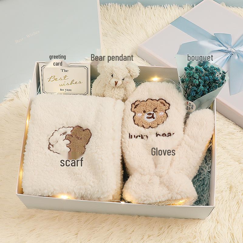 Winter Scarf Gift Box for Girls & Best Friends - Christmas & Birthday Souvenir