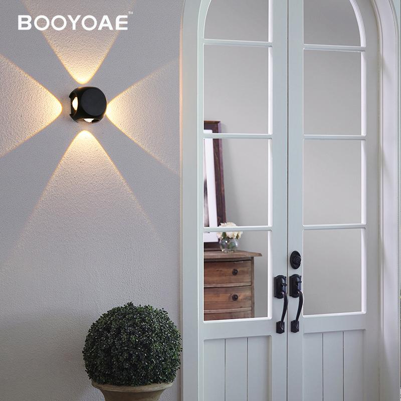 LED Außenwandleuchte Veranda Terrassenlampe Modern Außenwandleiste Garten Hausnummernleuchte Wasserdichte Wandbeleuchtung