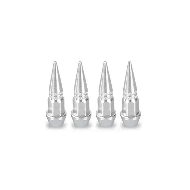 4Pcs 45/60mm Tire Valve Stem Cover Spiked Wheel Valve Cover Bicycles Tyre Hub Valve Stem Cover Motorcycle Tire Valves Covers Hat