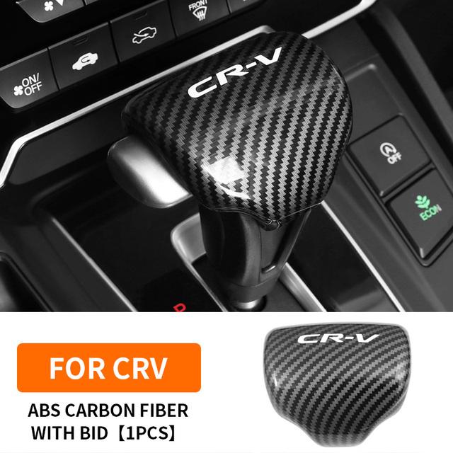 Car Gear Lever Cover Shifter Gear Shift Knob Gear Head Cover Sticker For Honda CRV CR-V 5th 2017 2018    Accessories