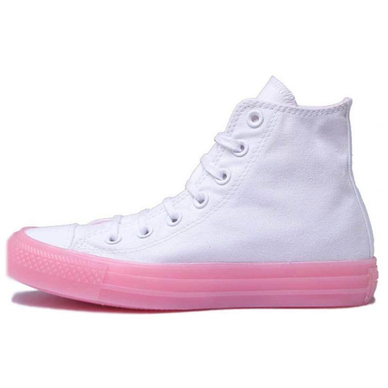 

Converse Chuck Taylor All Star Jelly High Top Canvas Shoes Women s Pink White 35