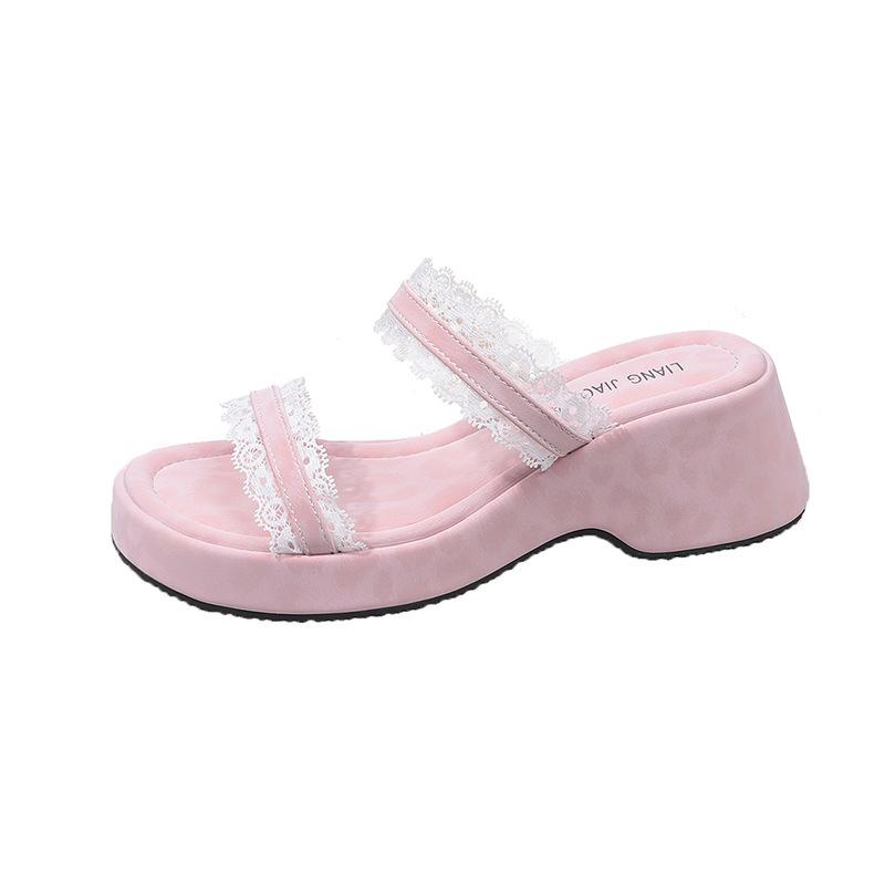 

2025 spring new round toe stiletto heel high heel temperament slimming French fashion sexy beauty open-toe women s slippers 40