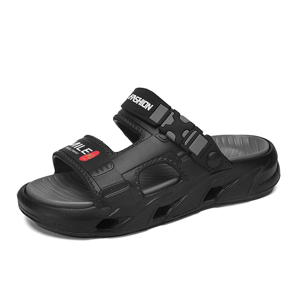 Slippers Young Men Summer Wear Dual-Purpose Beach Sandals Sports Leisure Non-Slip Outdoor One-Word Drag Men