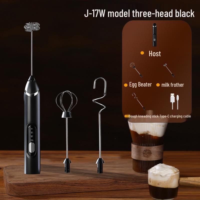 Portable Rechargeable Handheld Electric Milk Frother & Coffee Mixer
