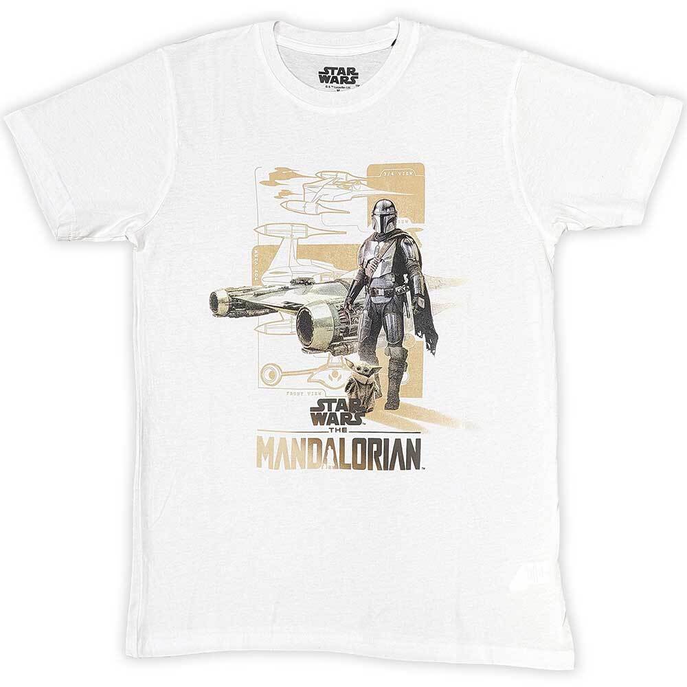

Star Wars The Mandalorian Din Grogu T-Shirt White New M