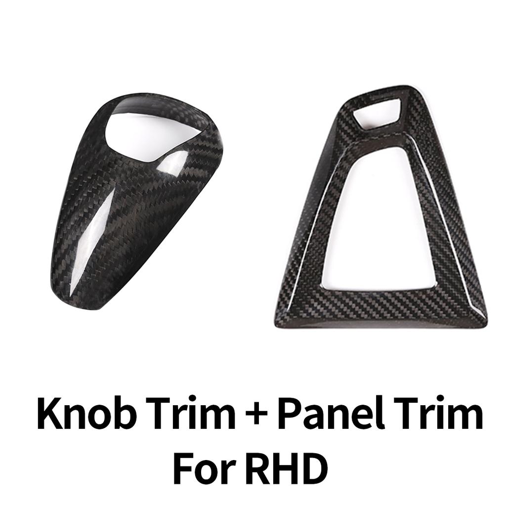 For BMW F80 F82 F87 M3 M4 M2 M5 F83 F85 X5M F86 X6M F13 Real Carbon Fiber Car Gear Shift Knob Cap Cover Sticker Panel Trim