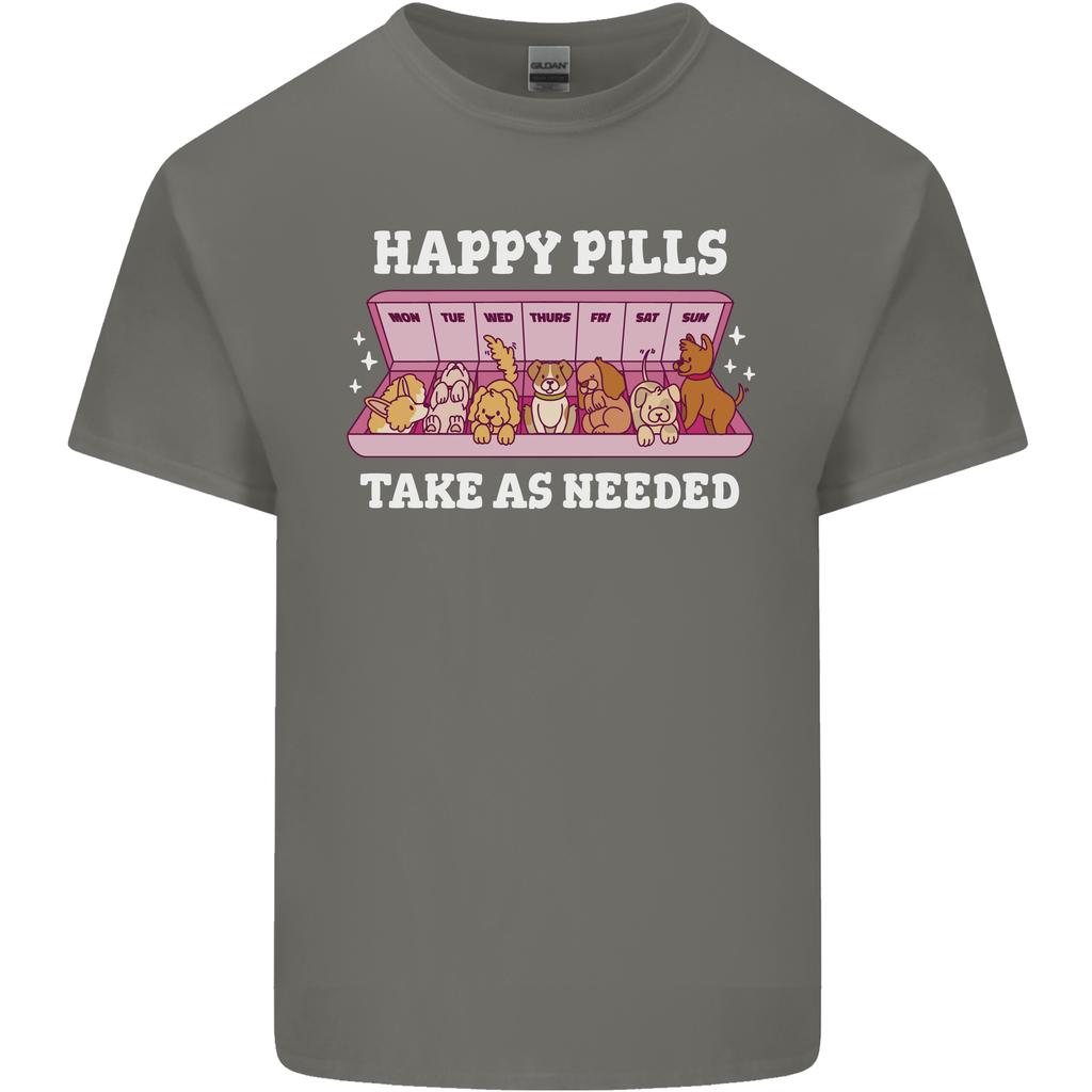 Happy Pills Antidepressants Dogs Unisexs Light Cotton TShirt