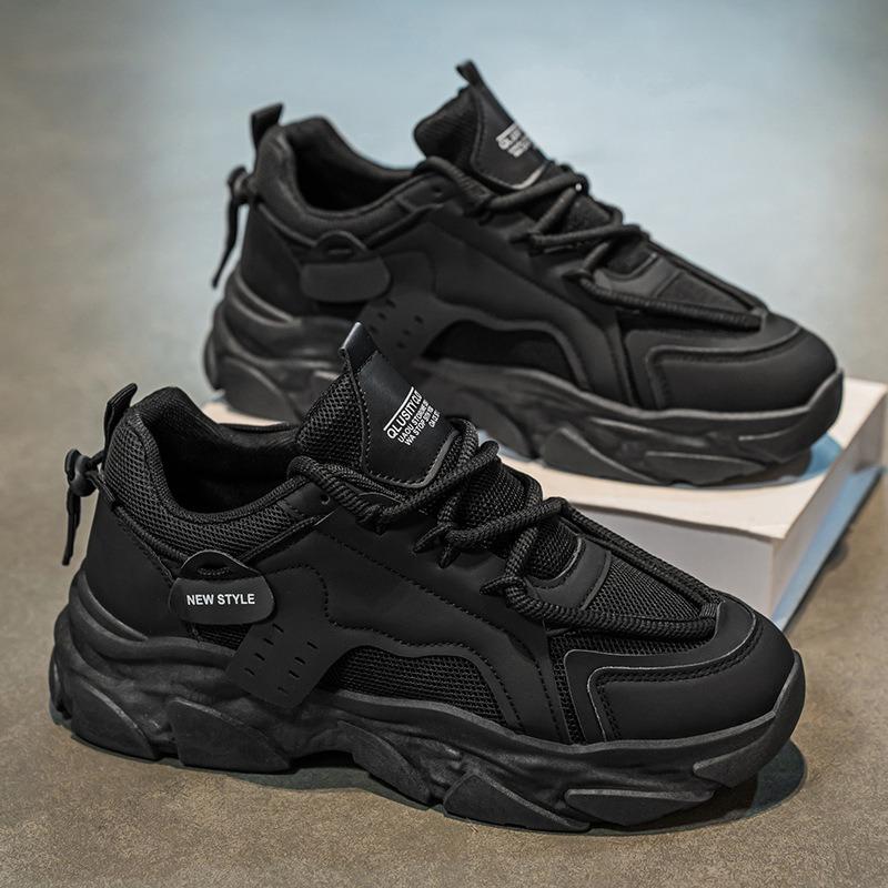 Men's Shoes Summer New Breathable Mesh Shoes Men's Trend Versatile Platform Sports Shoes Casual Running Trendy Shoes