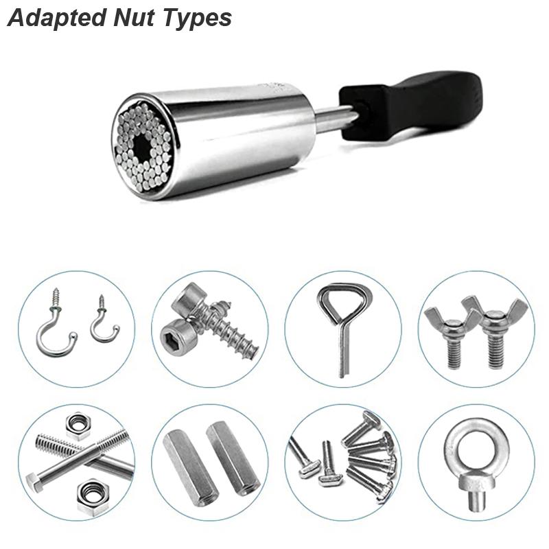 Universal Socket Sleeve Grip Ratchet Wrench Angle Drill Adapter Driver Extension Muti Tool Attachement Screwdriver Bit Holder