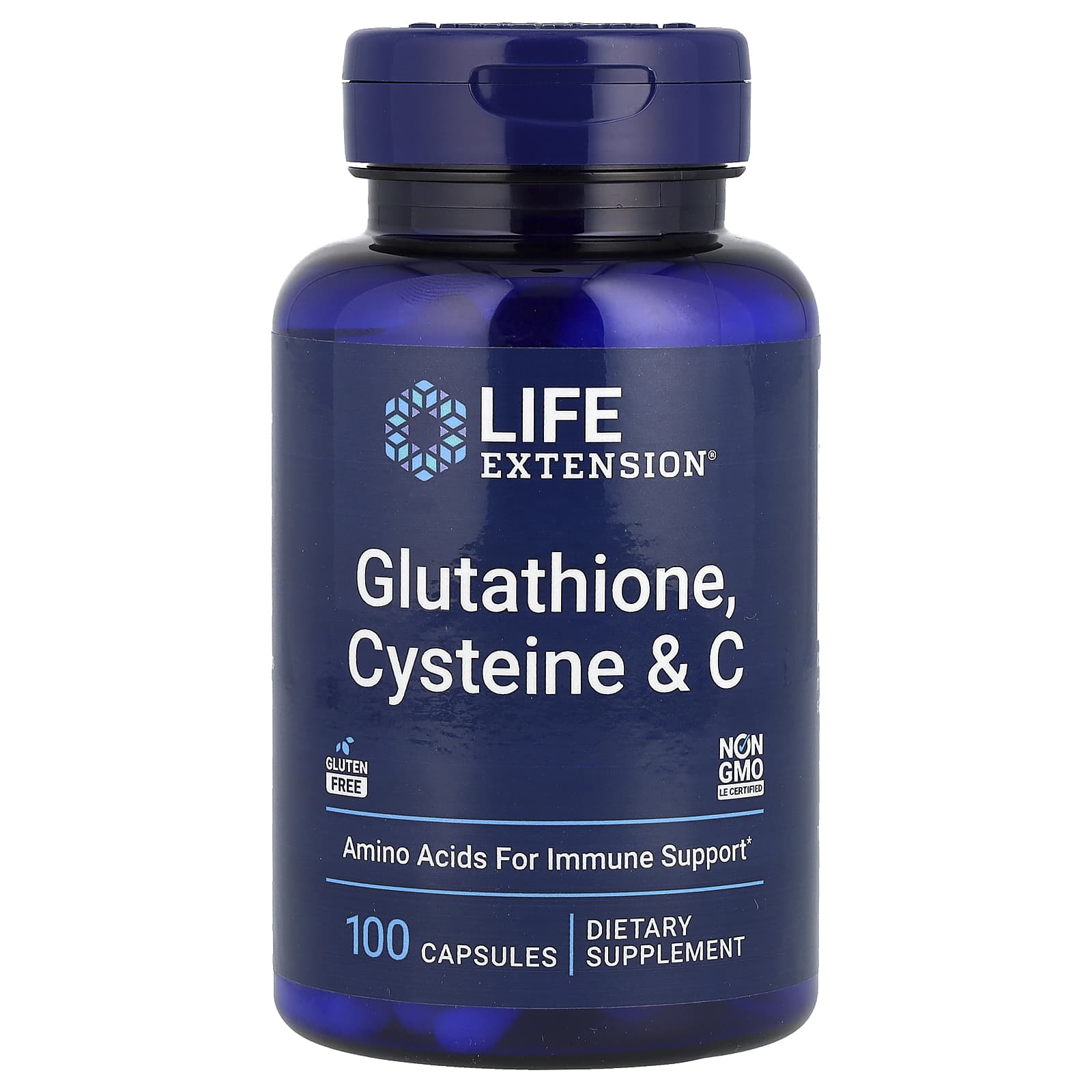 

Life Extension, Glutathione, Cysteine & C, 100 Capsules