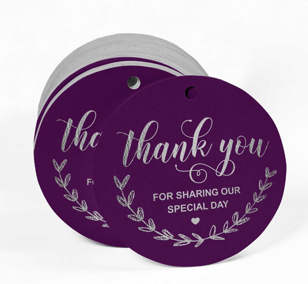 Inkdotpot Thank You For Sharing Our Special Day Bridal Shower-Baby Shower-Retirement-Wedding-Birthday Bottle Tag