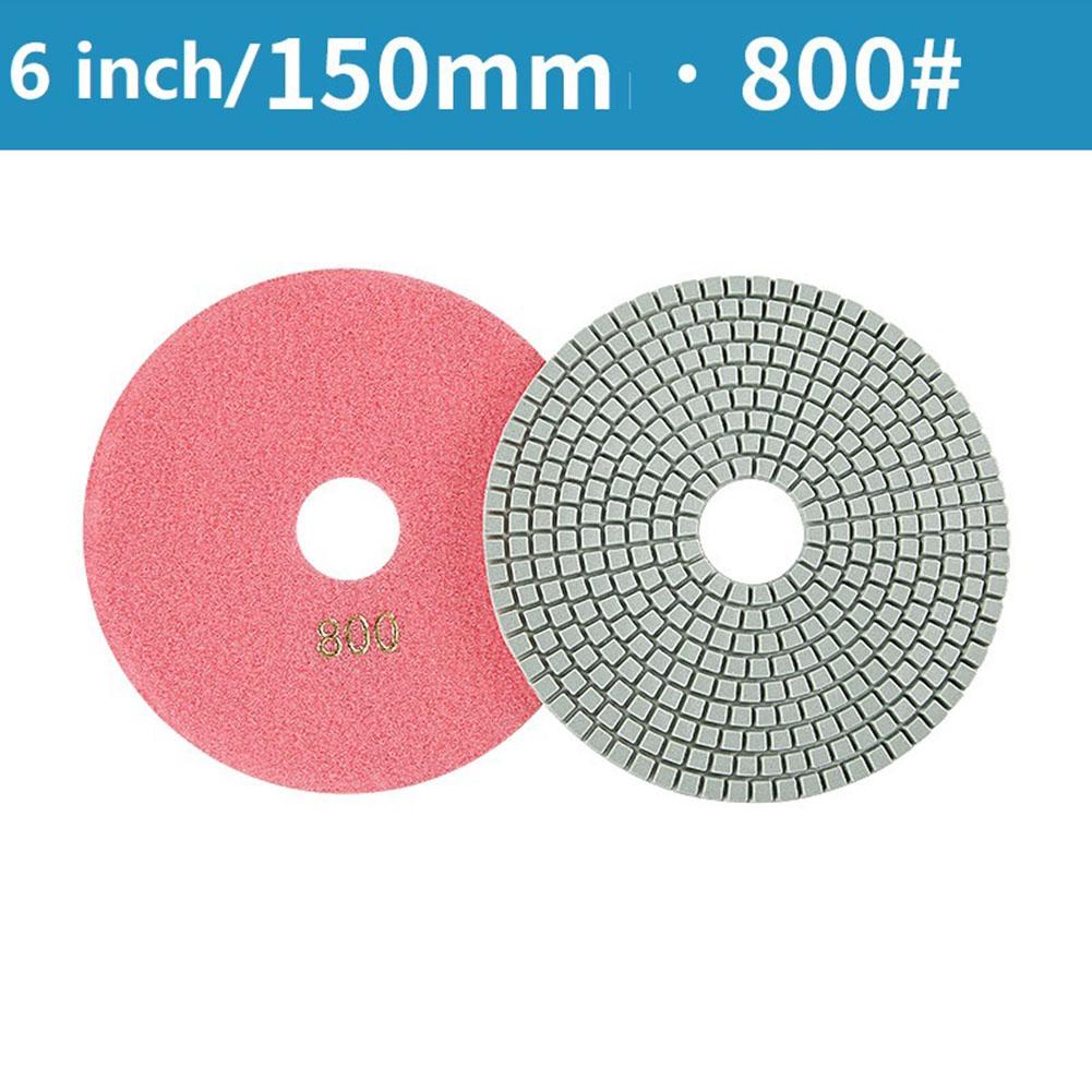 Discuri de șlefuit flexibile pentru beton, granit, marmură, 6 inch, 150 mm, uscate/umede, cu diamant, 30-3000 Grit, pentru șlefuire