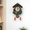 Wall Mounted Clock Farmhouse Bird House Cuckoo Pendulum Clock For Home Office Living Room Art Decors Battery Operated