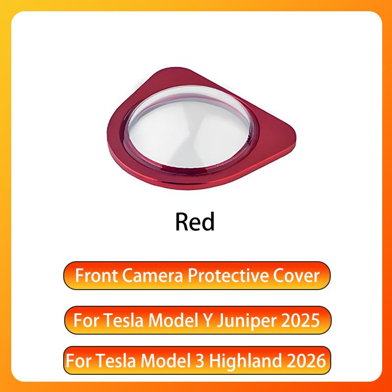 For Tesla Model Y Juniper 2025+ Model 3 Highland 2026 Original Fit Front Camera Protector Shield Tempered Glass Rainproof Cover