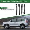 Car Door Handle Cover Trim for Hyundai Tucson 2016- Carbon Fiber Black