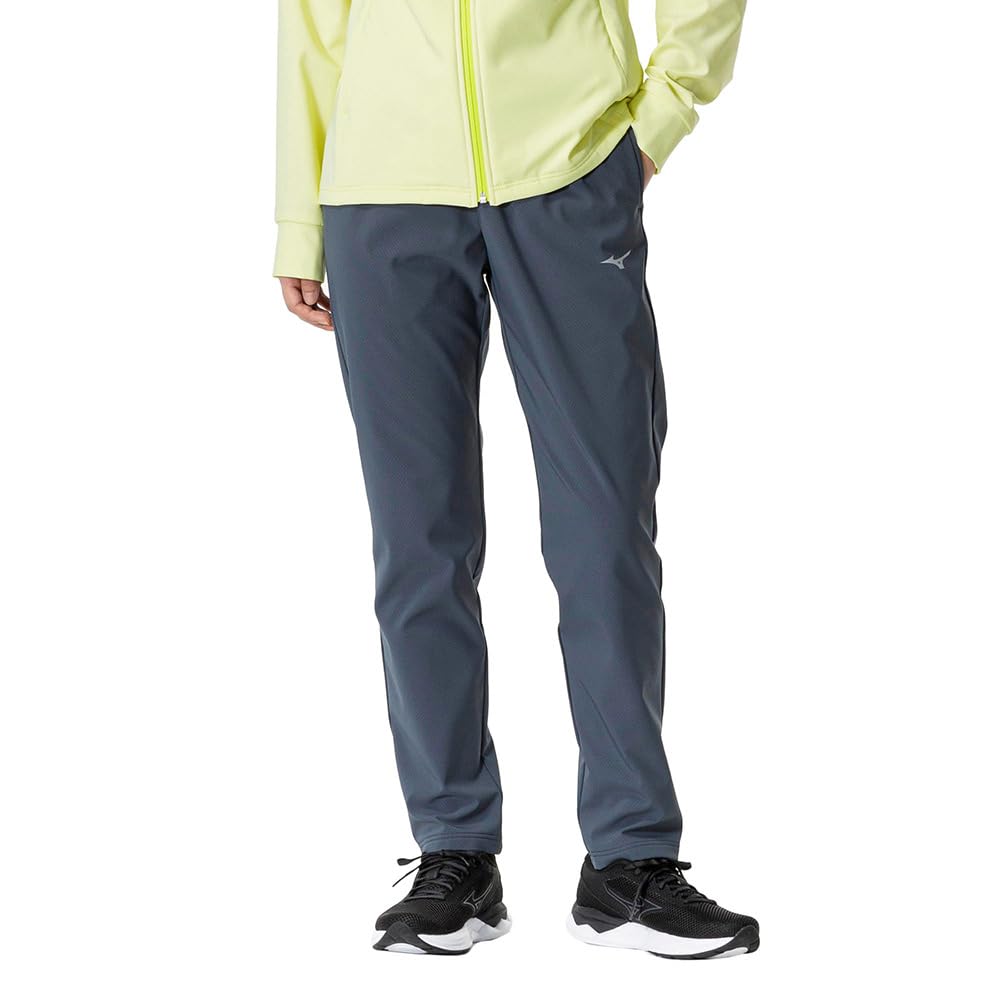 

Mizuno Tech Shield Training Ombre Size XL MC-LINE Women s Pants, Windproof, Stretch, Water-Repellent, Blue-Gray, (32MDA860)