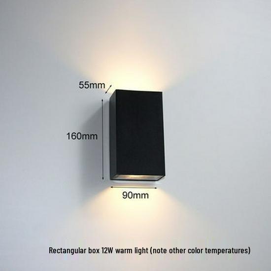 LED Waterproof Exterior Wall Light for Villa Courtyard - Creative Double-Headed Balcony and Door Pillar Spotlight