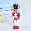 Kids Doll 12cm Wooden Nutcracker Soldier Merry Christmas Decoration Pendants Ornaments