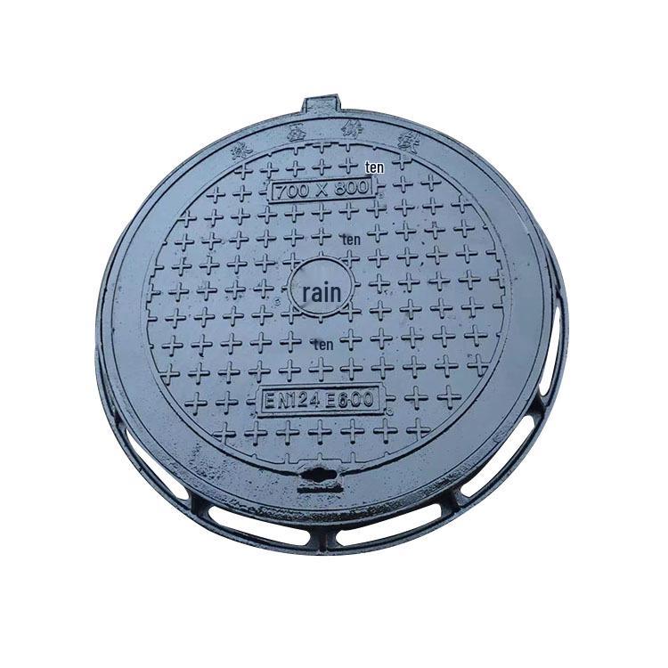 Heavy Duty Round Ductile Iron Manhole Cover for Rainwater and Electric Power Inspection Wells