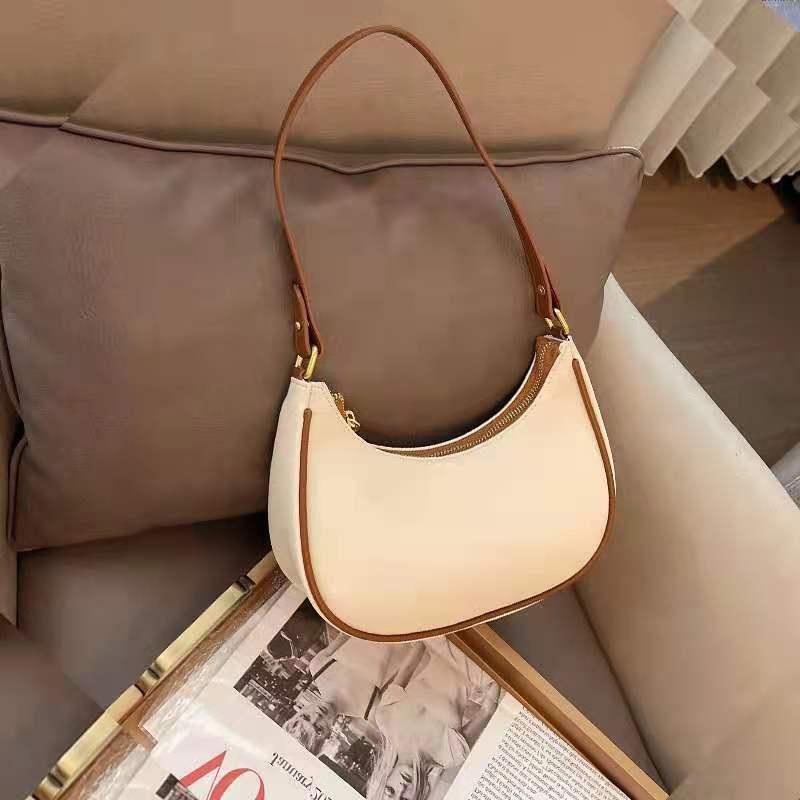 Korean Niche Crescent Underarm Bag Women Luxury Fashion Mini Handbag Single Shoulder Crossbody Purse