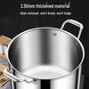 Yingbai 316 Stainless Steel Deep Stockpot with Steamer