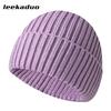 Simple Solid Color Hat Men's Winter Pullover Knitted Hat Autumn and Winter Warm Ear Protection Hat