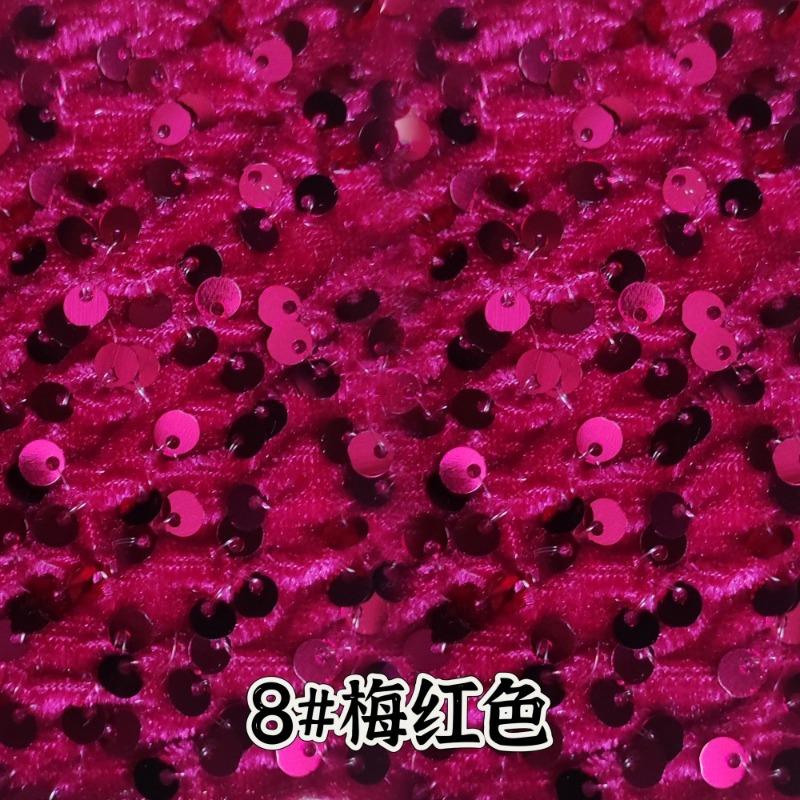 Evening Gowns Encrypt Shining 5mm Sequin Fabric Stretch Velvet Fabrics For DIY Wedding Elegant Party Dresses handmade DIY, etc